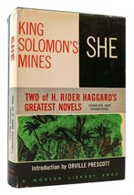H. Rider Haggard She &amp; King Solomon&#39;s Mines Modern Library Edition - £64.20 GBP