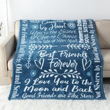 Best Friend Blanket Cozy Throw Perfect for Women Thoughtful Best Friend Birthday - $69.80