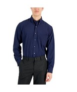 Club Room Traveler Dress Shirt Men&#39;s 15.5 32/33 Blue Notte Regular Fit S... - $26.15 CAD