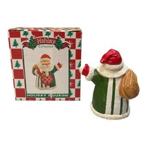 Vintage World Bazaars Holiday Collection Santa Heart Figurine In Box #81387 - $5.00
