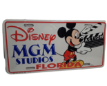 Vintage Disney Mickey MGM studios Florida Metal License Plate, Sealed - $19.40