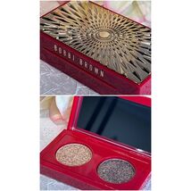 Bobbi Brown Luxe Eye Shadow Duo SUEDE SUGAR + STEEL QUARTZ NWOB LimEd Fr... - $12.82