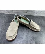 JBU Mules Women 10 M Torino Shoes Brown Beige Leather Slip On Comfort Flats - $19.62