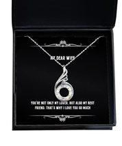 Joke Wife Rising Phoenix Necklace, You&#39;re not only My Lover, but Also My Best Fr - £38.62 GBP