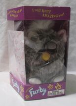 Vintage Tiger Electronics 1998 Furby allover gray, white ends with Brown... - $39.95