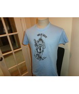 Vtg 80s Blue Hanes WILD WEST Heaven Don&#39;t Want Us Caricature Tshirt Fit ... - £32.39 GBP