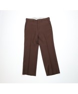 Vintage 70s Streetwear Mens 34x28 Knit Flare Wide Leg Chino Pants Brown USA - $1,454.40 MXN