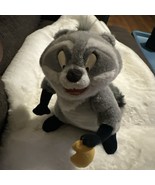 VTG Disneyland  Pocahontas Meeko Raccoon Plush Stuffed Animal Jointed Ar... - $341.94 MXN