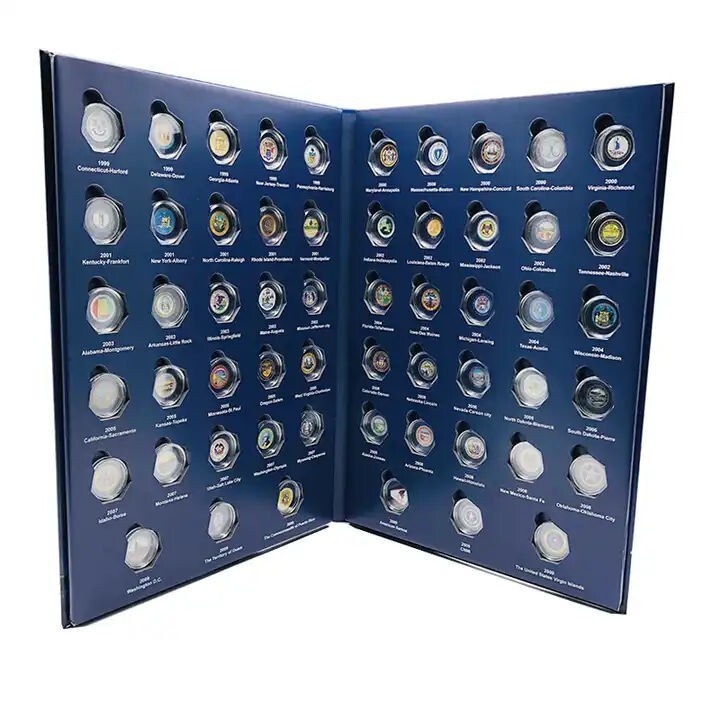1999-2009 Tapa Dura Con Espuma Interior Moneda Colección Álbum para USA Estado Item image 5