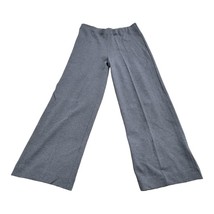 Joan Vass Knit Wide-Leg Sweater Pants 69% Rayon 1% Spandex Dark Gray Sz 2 - £14.74 GBP
