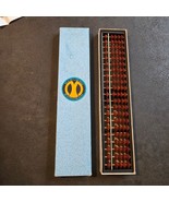 Vintage Maruemu Soroban Japanese Wooden Abacus 23 Rods with Box - $29.05