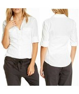 James Perse M White Ribbed Side Panels Surplus Shirt 100% Cotton Size 3 ... - $18.00