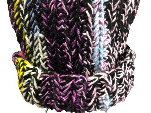 Handmade Crochet Cat Hat Adult Double Acrylic Yarn Warm Beanie Cute Gift Item image 5