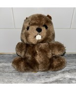  Vintage R. Dakin &amp; Co 1978 Brown Beaver Stuffed Animal 5&quot; - $15.56