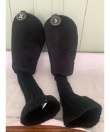 Wilson Oversized Golf Club Head Covers 3, X  Black Fabric with Dark Blue... - $189.11 MXN