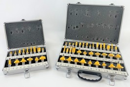 50 Piece EDM ROUTER BIT SET - 1/2&quot; Shank Tungsten Carbide Edges in Alumi... - €55,59 EUR