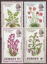 ZAYIX Great Britain - Jersey 61-64 MNH Wild Flowers Nature Orchids - £1.59 GBP