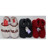 Women&#39;s Emily Puff Scuff Slippers Socks M (7-8) Stars Above MAMA BEAR Lo... - $32.33 CAD