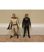 Lot of 2 Star Wars Hasbro Figurines: Rey Starkiller Base V-3625A Luke Sk... - $18.99