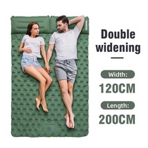 Double Camping Mattress Inflatable Soft Thick Travel Hiking Sleeping Mat... - £49.54 GBP