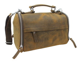 Vagarant Traveler 11 in. Cowhide Leather Mini Duffle Handbag LH13.DS - £113.78 GBP