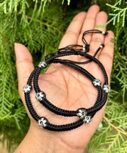 2 Pc 925 Silver Evil Eye Protection Feet Anklet Amulet Nazariya Adjustab... - €30,03 EUR