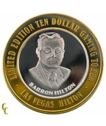 Barron Hilton Las Vegas Hilton Casino Game Token .999 Silver Limited Edi... - $65.99