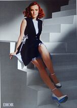 Dior, Print ad. Full Page Color Illustration (girl sitting on steps) Ori... - $14.99
