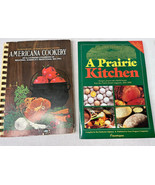  A Prairie Kitchen Cookbook  and Americana Cookery Lot of 2 Spiral Bound  - £8.81 GBP
