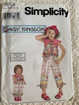 Simplicity Daisy Kingdom child Jumpsuit and doll Clothes pattern Sz 5 to 8 0655 - £7.09 GBP