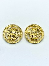 Versace Vintage Medusa Head 2 Μ Shank Buttons with Rim Meander Greek Key... - $5,456.06 MXN