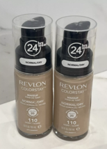 2 Revlon Colorstay Makeup Foundation Normal / Dry SPF 20 - 110 Ivory - 1 oz - $15.79