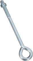 Eye Bolt, 5/8&#39;&#39; Thread, Up To 560 lb, Steel, Zinc - National Hardware N3... - $0.99