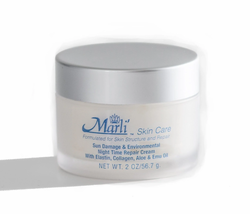 Danyel Cosmetics Marli' Sun Damage & Environmental Night Time Repair Cream, 2 Oz