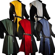 Men Medieval Tunic Knight Costume Cosplay Reenactment Larp Vintage Cloth... - £36.76 GBP