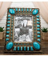 Rustic Western Turquoise Teardrop Geometric Gems Ropes 5X7 Picture Photo... - $39.37 CAD