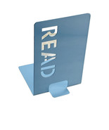 Bookend, Metal Bookend, Decorative Bookend - (Blue Read 7 Inches Tall - $314.28 MXN
