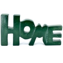 Vaneal Group Hand Carved Soapstone Green HOME Free-Standing Word Sign Decor - £7.95 GBP
