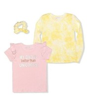Pink &quot;My Dad is Better than Unicorns&quot; Ruffle Tee - $16.82