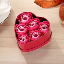 10 Boxes Heart Gifts for Valentine&#39;s Day Simulation Rose Artificial Flowers Soap - £34.08 GBP
