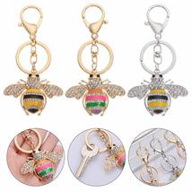 Rhinestone Bees Jewelry Ornaments Bag Pendant Fun Toys Women Gifts Key Chain Ani - £15.06 GBP