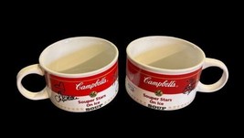 2 Campbell's Soup Souper Stars On Ice Cup Mug 1998, Bobek, Kwan, Lipinski - $18.69