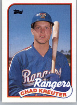 1989 Topps 432 Chad Kreuter Rookie Texas Rangers - £0.77 GBP