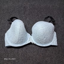 Victoria Secret Dream Angels Lined Demi Cup Bra Women Size 36 DDD Blue L... - $19.62