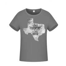  Texas T Shirt   A Little Country A Little Hood Crew Neck - Short Sleeve... - $17.40