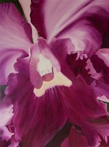Original Oil Painting, Purple Orchid, Flower (30&quot; x 40&quot;) - £431.25 GBP