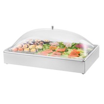 Countertop Food Serving Display Container Condiment Dispenser Tray with Lid - $2,189.39 MXN