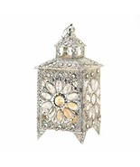 Crown Jewels Silver-tone Candle Lantern - £48.74 GBP