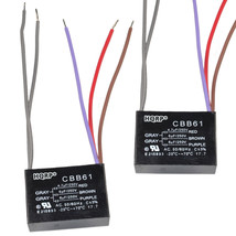 2x Motor Capacitors 4.7uf+6uf+6uf 5-Wire CBB61 for Hampton Bay Ceiling Fan - £18.32 GBP