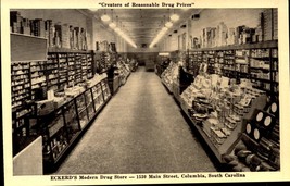 Eckerd&#39;s Modern Drug Store Columbia South Carolina Sc - Rppc Postcard BK58 - £4.77 GBP